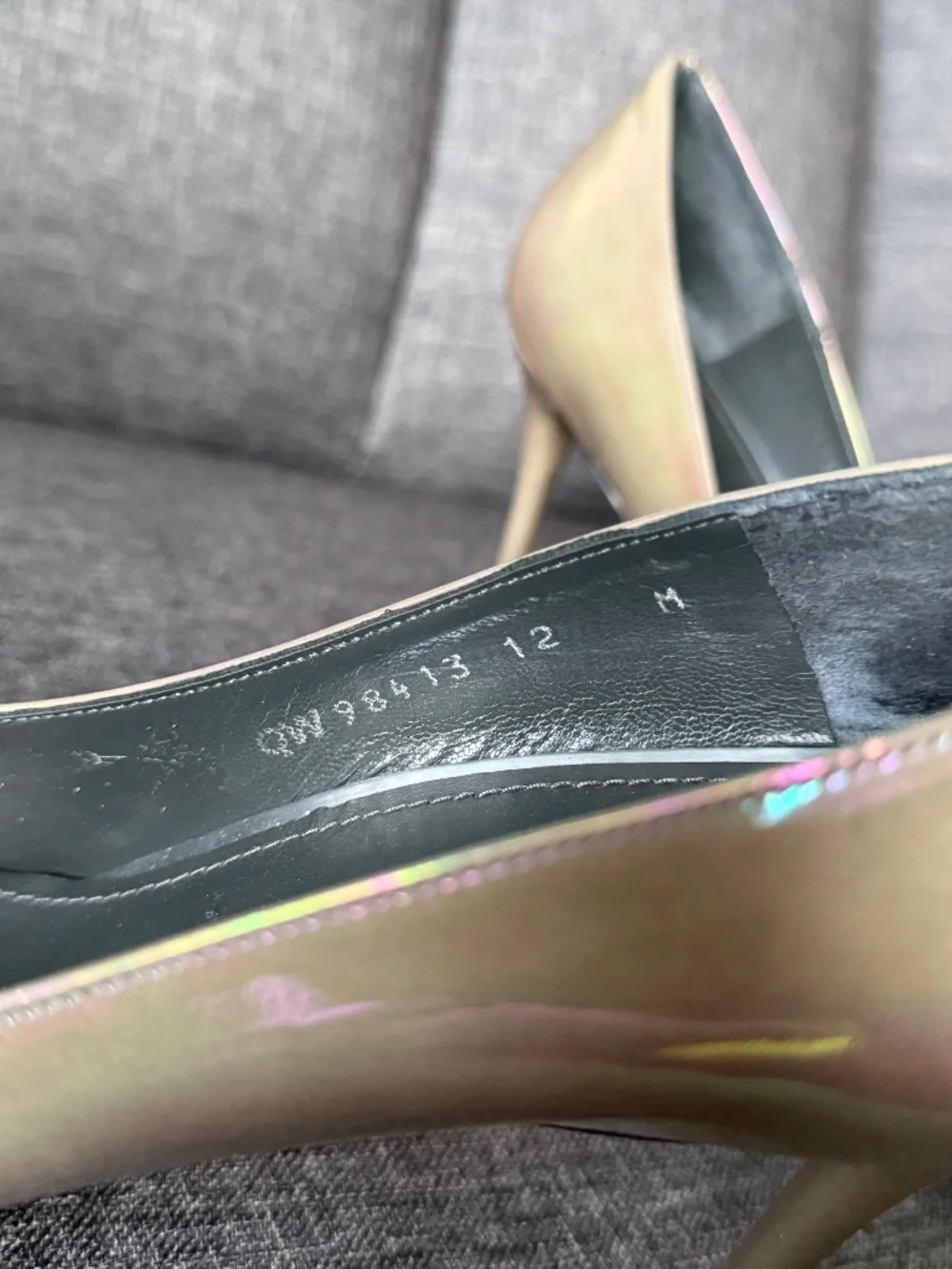 Stuart Weitzman |Flirt Cement Patent | size 12 | 105mm / 4.25 heel - Picture 6 of 9